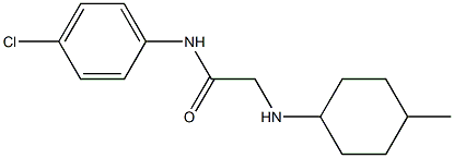 N-(4-chlorophenyl)-2-[(4-methylcyclohexyl)amino]acetamide Struktur