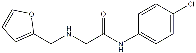 N-(4-chlorophenyl)-2-[(furan-2-ylmethyl)amino]acetamide Structure