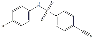  N-(4-chlorophenyl)-4-cyanobenzenesulfonamide