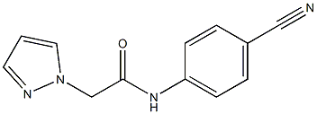 N-(4-cyanophenyl)-2-(1H-pyrazol-1-yl)acetamide Struktur