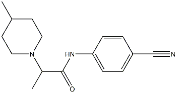 N-(4-cyanophenyl)-2-(4-methylpiperidin-1-yl)propanamide