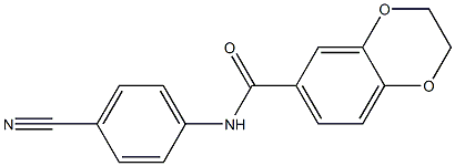 N-(4-cyanophenyl)-2,3-dihydro-1,4-benzodioxine-6-carboxamide Structure