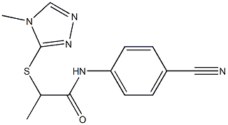  N-(4-cyanophenyl)-2-[(4-methyl-4H-1,2,4-triazol-3-yl)sulfanyl]propanamide