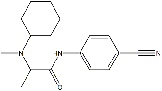 N-(4-cyanophenyl)-2-[cyclohexyl(methyl)amino]propanamide