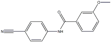 N-(4-cyanophenyl)-3-methoxybenzamide,,结构式