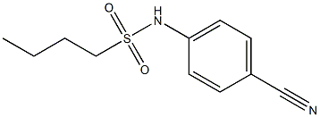 N-(4-cyanophenyl)butane-1-sulfonamide Structure