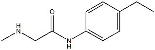 N-(4-ethylphenyl)-2-(methylamino)acetamide 化学構造式