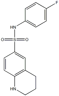 N-(4-fluorophenyl)-1,2,3,4-tetrahydroquinoline-6-sulfonamide Structure