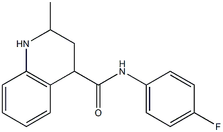 N-(4-fluorophenyl)-2-methyl-1,2,3,4-tetrahydroquinoline-4-carboxamide Structure