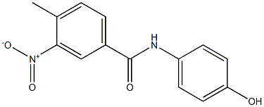 N-(4-hydroxyphenyl)-4-methyl-3-nitrobenzamide 结构式