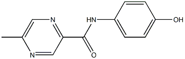 N-(4-hydroxyphenyl)-5-methylpyrazine-2-carboxamide,,结构式