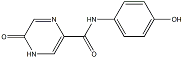 N-(4-hydroxyphenyl)-5-oxo-4,5-dihydropyrazine-2-carboxamide Struktur