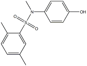 N-(4-hydroxyphenyl)-N,2,5-trimethylbenzene-1-sulfonamide,568557-50-6,结构式