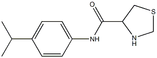 N-(4-isopropylphenyl)-1,3-thiazolidine-4-carboxamide,,结构式