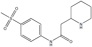 N-(4-methanesulfonylphenyl)-2-(piperidin-2-yl)acetamide