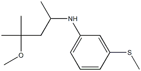 N-(4-methoxy-4-methylpentan-2-yl)-3-(methylsulfanyl)aniline,,结构式