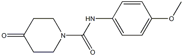 N-(4-methoxyphenyl)-4-oxopiperidine-1-carboxamide 化学構造式