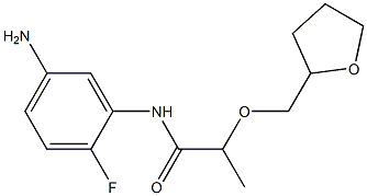 N-(5-amino-2-fluorophenyl)-2-(oxolan-2-ylmethoxy)propanamide Structure