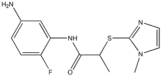  N-(5-amino-2-fluorophenyl)-2-[(1-methyl-1H-imidazol-2-yl)sulfanyl]propanamide