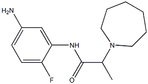 N-(5-amino-2-fluorophenyl)-2-azepan-1-ylpropanamide Struktur