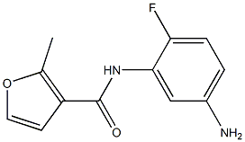 N-(5-amino-2-fluorophenyl)-2-methyl-3-furamide Struktur