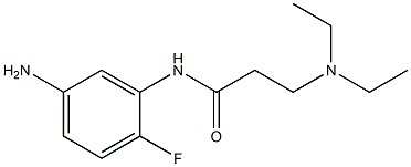 N-(5-amino-2-fluorophenyl)-3-(diethylamino)propanamide,,结构式