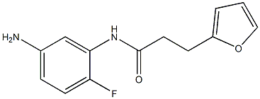 N-(5-amino-2-fluorophenyl)-3-(furan-2-yl)propanamide Struktur