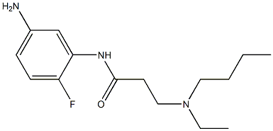 N-(5-amino-2-fluorophenyl)-3-[butyl(ethyl)amino]propanamide Structure