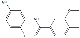 N-(5-amino-2-fluorophenyl)-3-methoxy-4-methylbenzamide 化学構造式