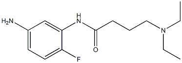 N-(5-amino-2-fluorophenyl)-4-(diethylamino)butanamide 化学構造式