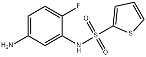 N-(5-amino-2-fluorophenyl)thiophene-2-sulfonamide,926242-51-5,结构式
