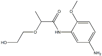 N-(5-amino-2-methoxyphenyl)-2-(2-hydroxyethoxy)propanamide Structure