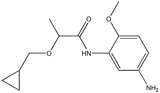 N-(5-amino-2-methoxyphenyl)-2-(cyclopropylmethoxy)propanamide 化学構造式