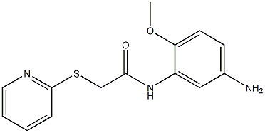 N-(5-amino-2-methoxyphenyl)-2-(pyridin-2-ylsulfanyl)acetamide Struktur