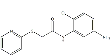 N-(5-amino-2-methoxyphenyl)-2-(pyridin-2-ylsulfanyl)acetamide|