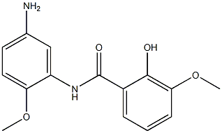 N-(5-amino-2-methoxyphenyl)-2-hydroxy-3-methoxybenzamide,,结构式