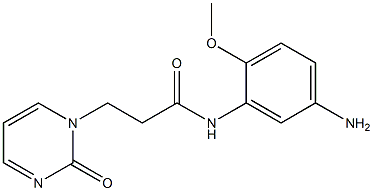 N-(5-amino-2-methoxyphenyl)-3-(2-oxopyrimidin-1(2H)-yl)propanamide Structure