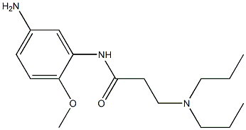 N-(5-amino-2-methoxyphenyl)-3-(dipropylamino)propanamide 结构式