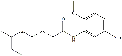 N-(5-amino-2-methoxyphenyl)-4-(butan-2-ylsulfanyl)butanamide Structure