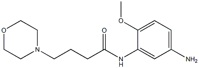 N-(5-amino-2-methoxyphenyl)-4-morpholin-4-ylbutanamide Struktur