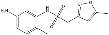  N-(5-amino-2-methylphenyl)-1-(5-methyl-1,2-oxazol-3-yl)methanesulfonamide