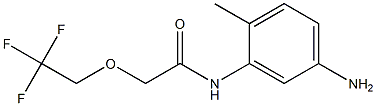 N-(5-amino-2-methylphenyl)-2-(2,2,2-trifluoroethoxy)acetamide Struktur
