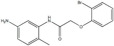 N-(5-amino-2-methylphenyl)-2-(2-bromophenoxy)acetamide Structure