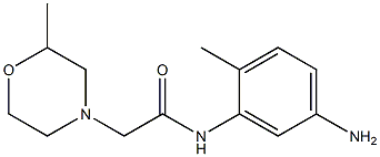 N-(5-amino-2-methylphenyl)-2-(2-methylmorpholin-4-yl)acetamide Struktur