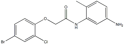 N-(5-amino-2-methylphenyl)-2-(4-bromo-2-chlorophenoxy)acetamide Structure