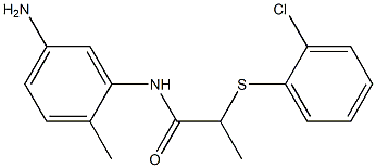 N-(5-amino-2-methylphenyl)-2-[(2-chlorophenyl)sulfanyl]propanamide Structure