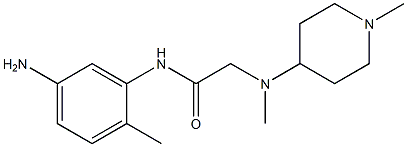 N-(5-amino-2-methylphenyl)-2-[methyl(1-methylpiperidin-4-yl)amino]acetamide Structure