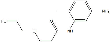 N-(5-amino-2-methylphenyl)-3-(2-hydroxyethoxy)propanamide 结构式