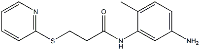 N-(5-amino-2-methylphenyl)-3-(pyridin-2-ylsulfanyl)propanamide|