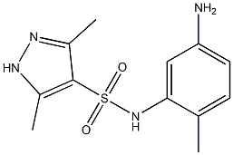 N-(5-amino-2-methylphenyl)-3,5-dimethyl-1H-pyrazole-4-sulfonamide Structure